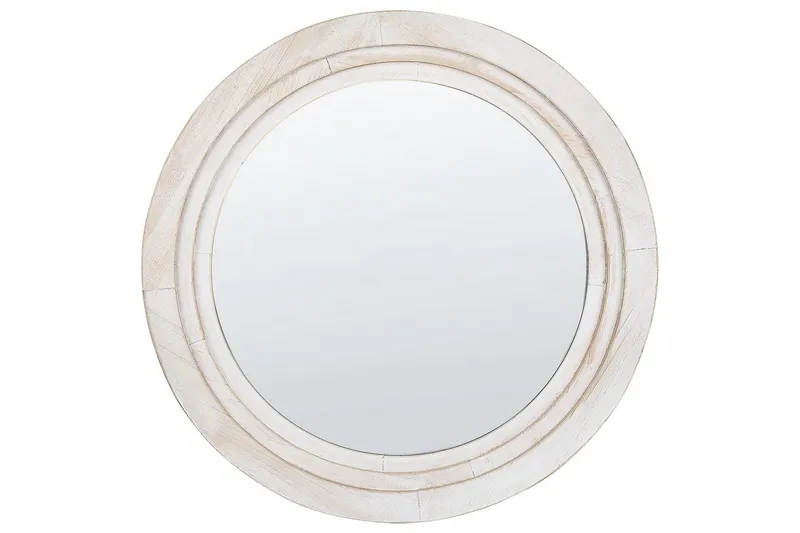Väggspegel Beliani Delicias White