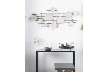 Väggspegel Beliani Ibos Black||Copper||Brass - Interiør - Speil - Gangspeil