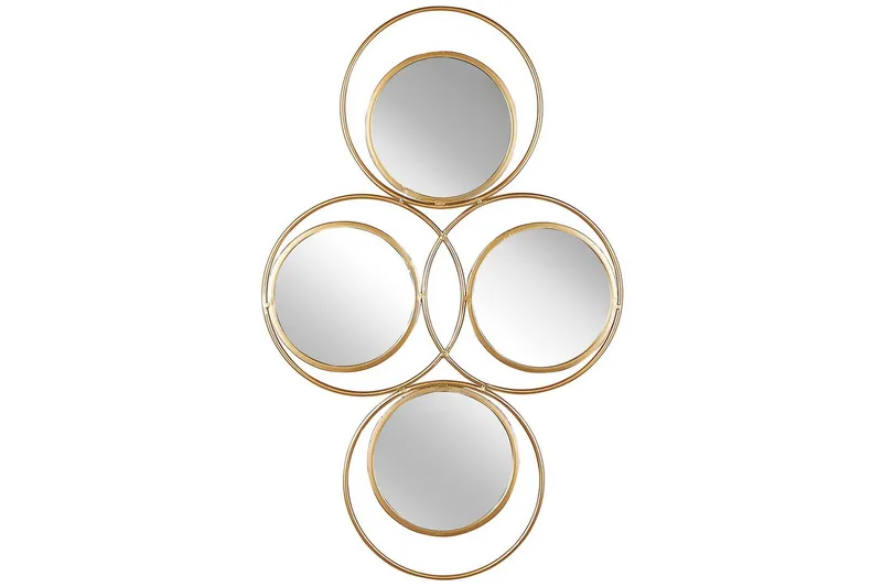 Väggspegel Beliani Lescar GOLD