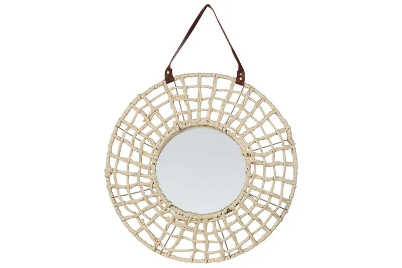 Väggspegel Beliani Palaci Beige