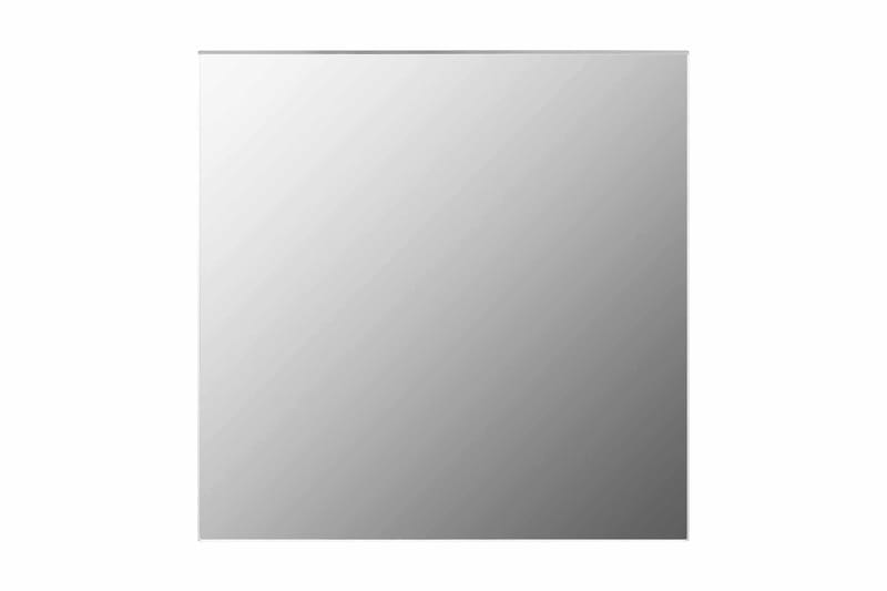 Veggspeil 50x50 cm firkantet glass - Beige|Hvit - Gangspeil - Veggspeil