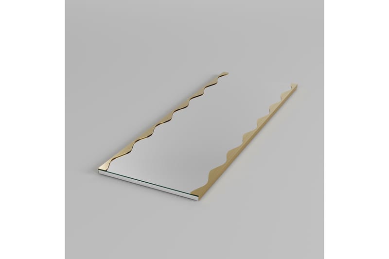 Akol Speil 50 cm Rektangulær - Gull - Interiør - Speil - Veggspeil