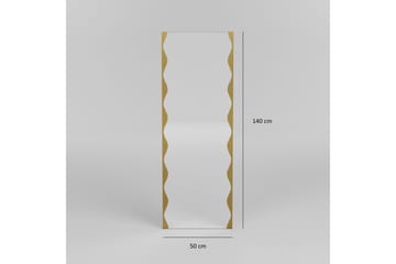 Akol Speil 50 cm Rektangulær - Gull - Interiør - Speil - Veggspeil