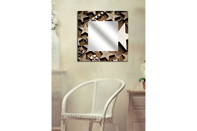 Armavir Dekorasjonsspeil 50x50 cm Christmas, Plexiglass / flerfarget