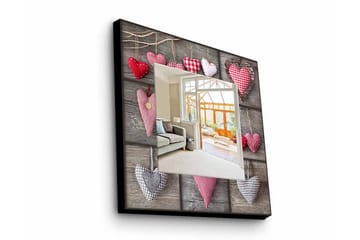 Armavir Dekorativt speil 50x50 cm Love - Plexiglass / flerfarget - Interiør - Speil - Veggspeil
