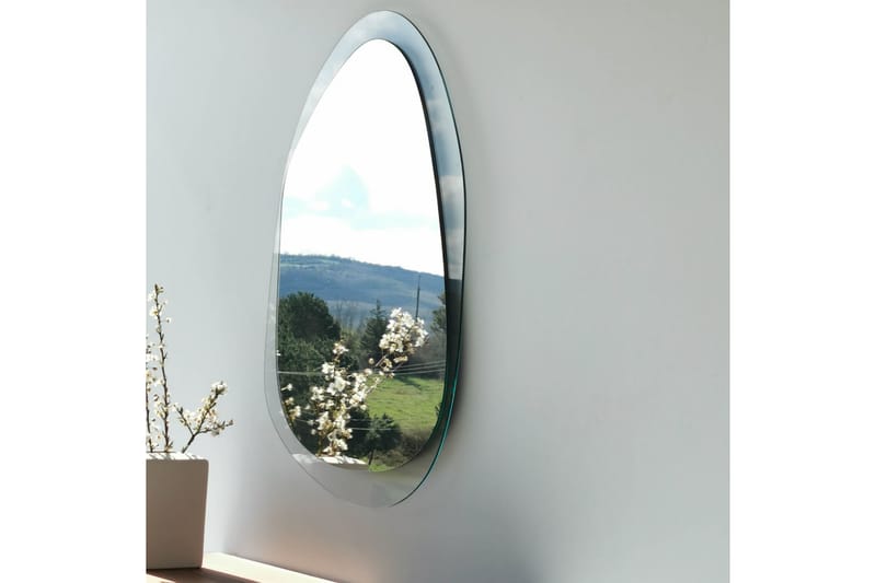 Asymmetrisk Veggspeil Banize 55x75 cm - Herdet Glass - Gangspeil - Veggspeil