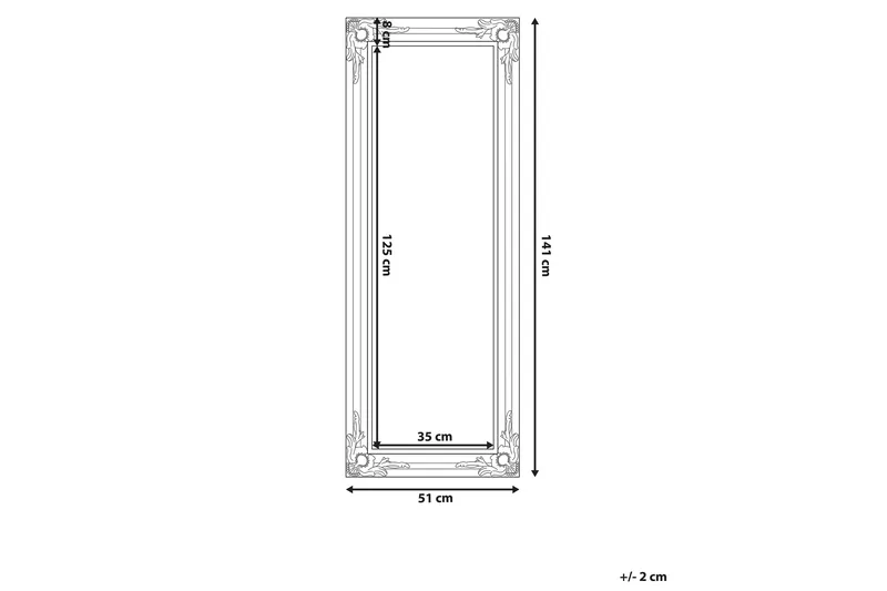 Bellac Speil 51 cm - Sølv - Interiør - Speil - Veggspeil