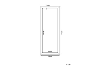 Benon Speil 50 cm - Hvit - Interiør - Speil - Veggspeil