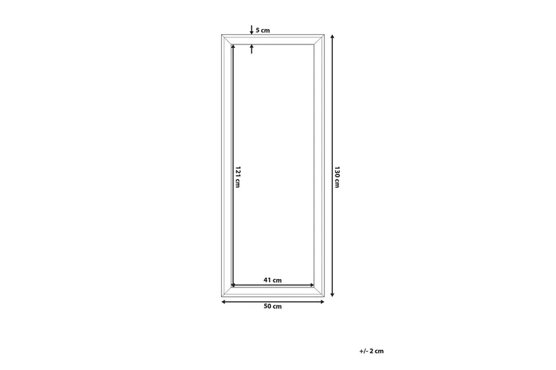 Benon Speil 50 cm - Hvit - Interiør - Speil - Veggspeil