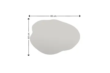 Besso Speil 60 cm Asymmetrisk - Svart - Interiør - Speil - Veggspeil