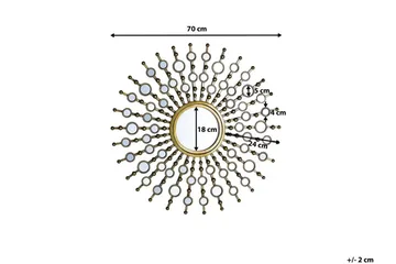 Blois Speil 70 cm - Gull - Interiør - Speil - Veggspeil