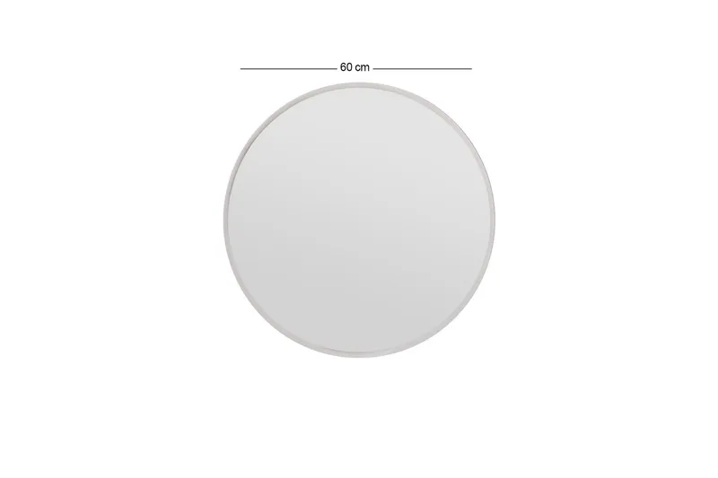 Buhem Speil 60 cm Rund - Hvit - Interiør - Speil - Veggspeil