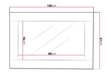 Cezar Spegel 100x2x44 cm Ek - Interiør - Speil - Veggspeil