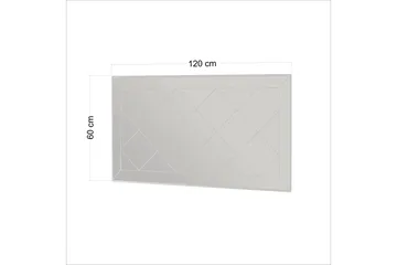 Chakra Speil 60 cm Rektangulær - Hvit - Interiør - Speil - Veggspeil