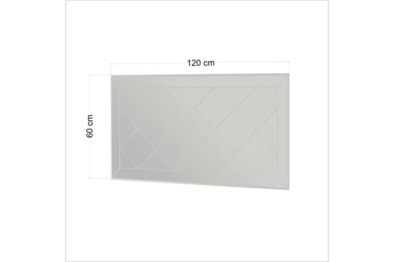 Chakra Speil 60 cm Rektangulær - Hvit - Interiør - Speil - Veggspeil