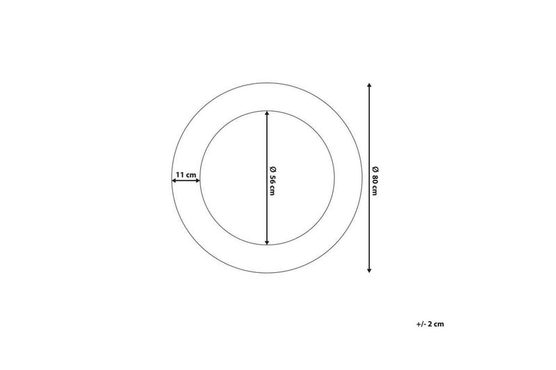 Channay Speil 80 cm - Gull - Interiør - Speil - Veggspeil