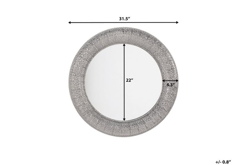 Channay Speil 80 cm - Sølv - Interiør - Speil - Veggspeil