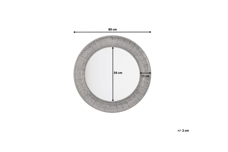Channay Speil 80 cm - Sølv - Interiør - Speil - Veggspeil
