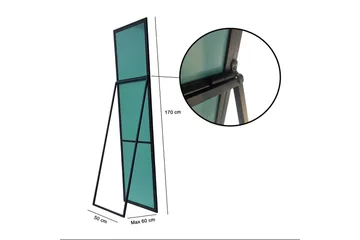 Cheval Mirror Svart - Svart - Interiør - Speil - Veggspeil