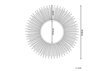 Cilly Speil 80 cm - Sølv - Interiør - Speil - Veggspeil