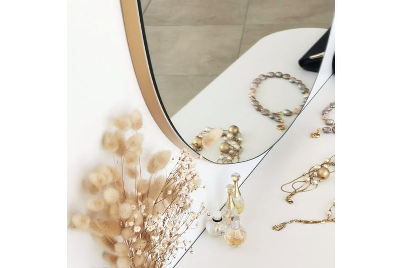 Coarraze Speil 67 cm Asymmetrisk - Gull - Interiør - Speil - Veggspeil