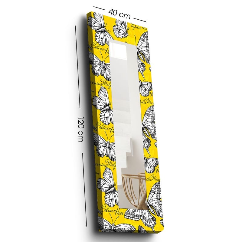 Dekorspeil 40x120 cm - Flerfarget - Interiør - Speil - Veggspeil