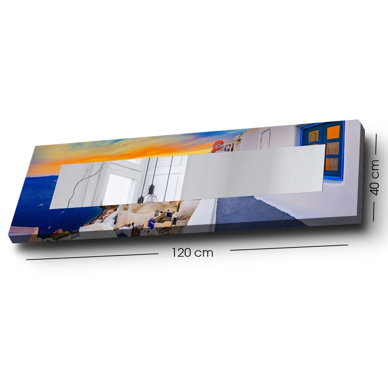 Dekorspeil 40x120 cm - Flerfarget - Gangspeil - Veggspeil