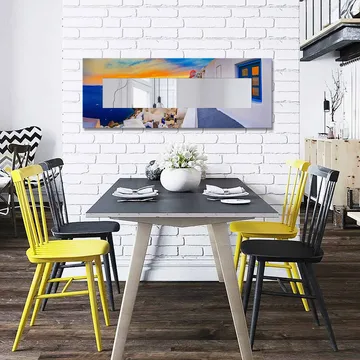 Dekorspeil 40x120 cm - Flerfarget - Interiør - Speil - Veggspeil