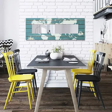 Dekorspeil 40x120 cm - Flerfarget - Interiør - Speil - Veggspeil