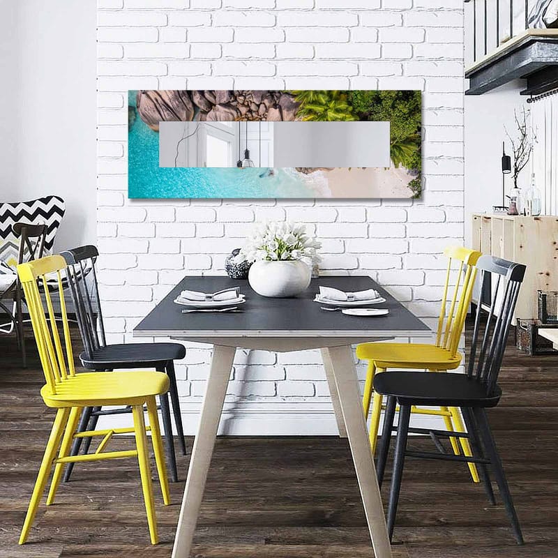 Dekorspeil 40x120 cm - Flerfarget - Interiør - Speil - Veggspeil