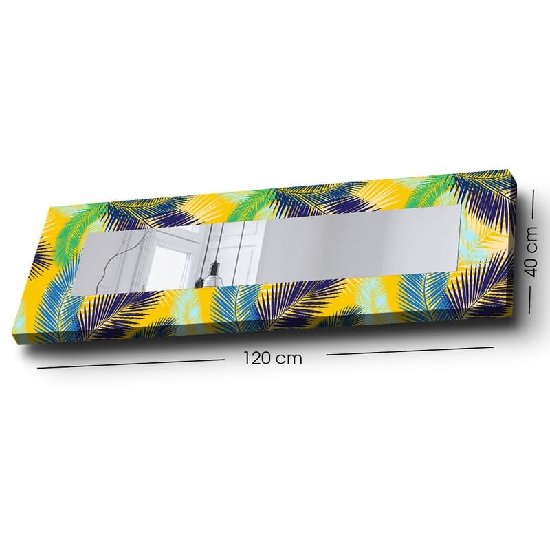 Dekorspeil 40x120 cm - Flerfarget - Interiør - Speil - Veggspeil