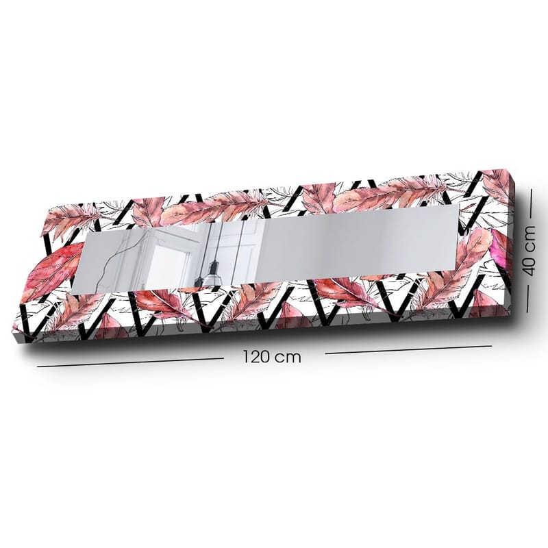 Dekorspeil 40x120 cm - Flerfarget - Interiør - Speil - Veggspeil