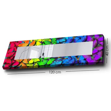 Dekorspeil 40x120 cm - Flerfarget - Interiør - Speil - Veggspeil