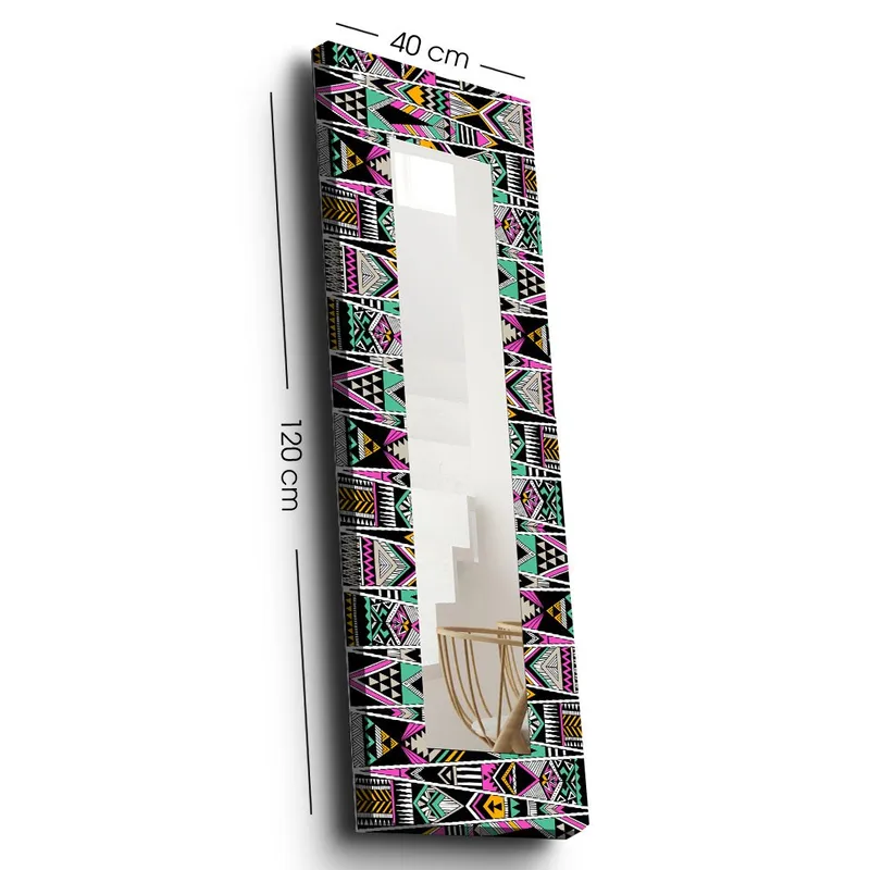 Dekorspeil 40x120 cm - Flerfarget - Interiør - Speil - Veggspeil