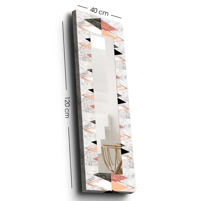 Dekorspeil 40x120 cm - Flerfarget - Interiør - Speil - Veggspeil