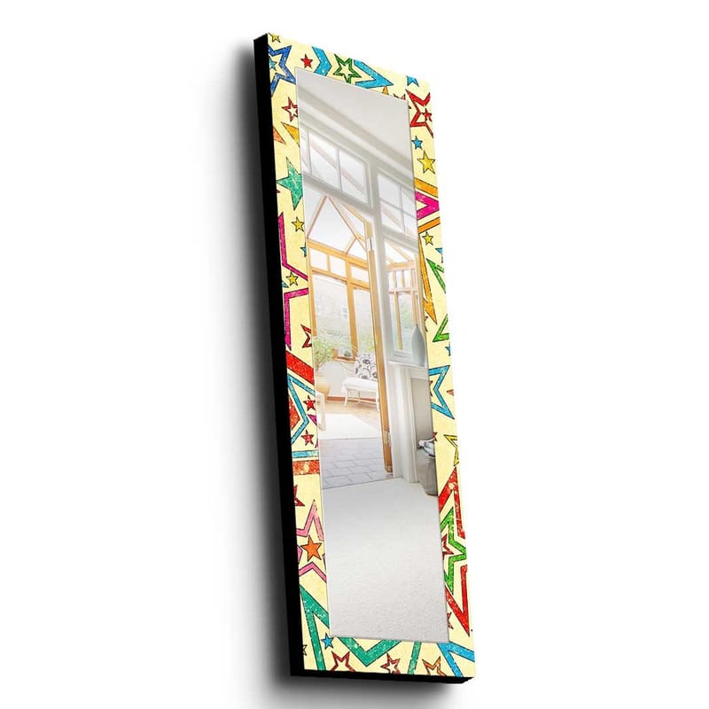 Dekorspeil 40x120 cm - Flerfarget - Interiør - Speil - Veggspeil