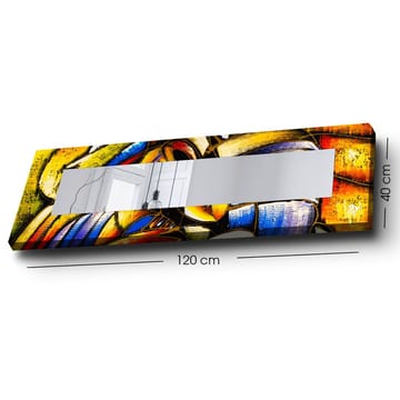 Dekorspeil 40x120 cm - Flerfarget - Interiør - Speil - Veggspeil