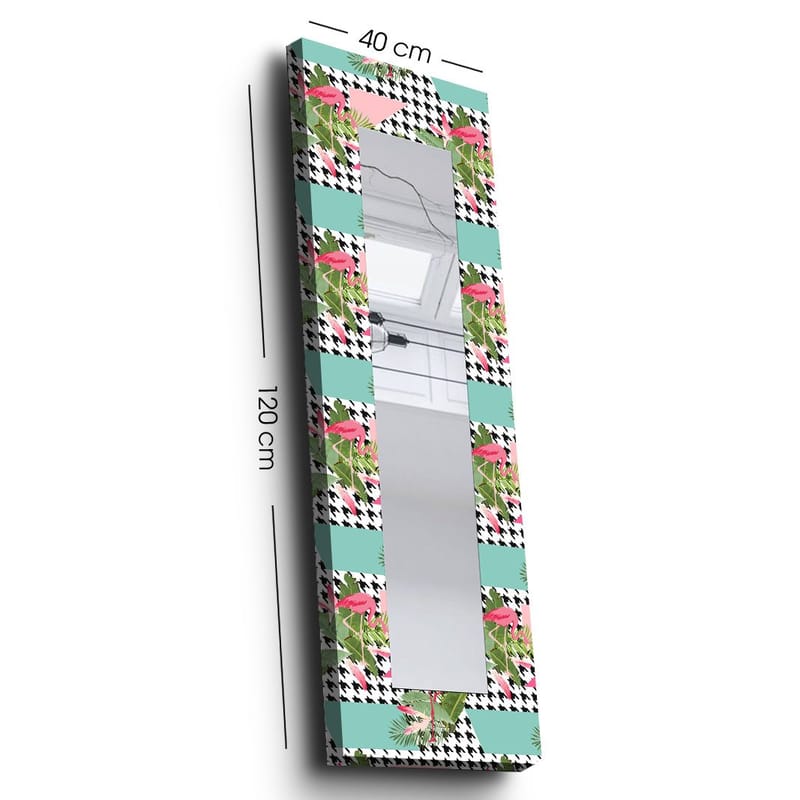Dekorspeil 40x120 cm - Flerfarget - Interiør - Speil - Veggspeil