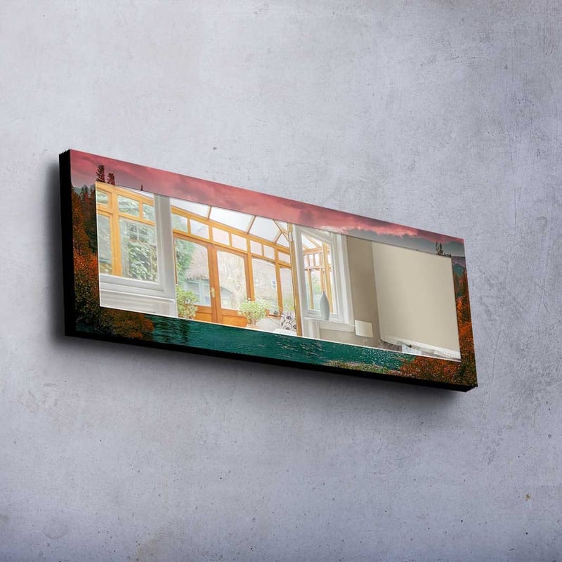 Dekorspeil 40x120 cm - Flerfarget - Interiør - Speil - Veggspeil