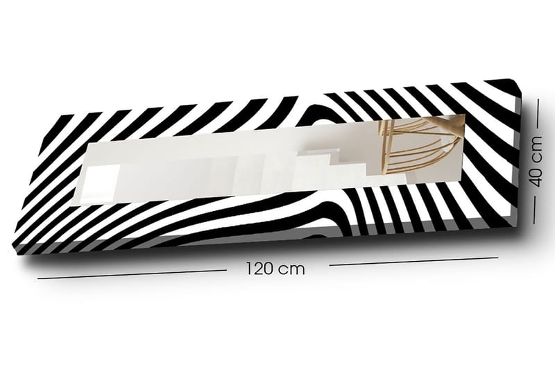 Dekorspeil 40x120 cm - Flerfarget - Interiør - Speil - Veggspeil