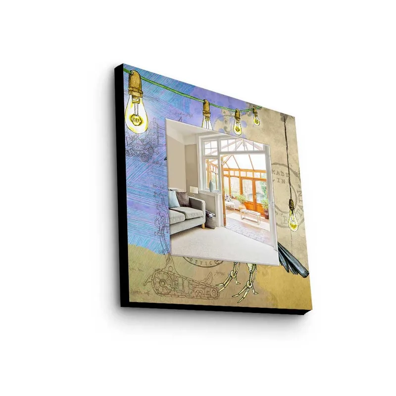 Dekorspeil 50x50 cm, Flerfarget