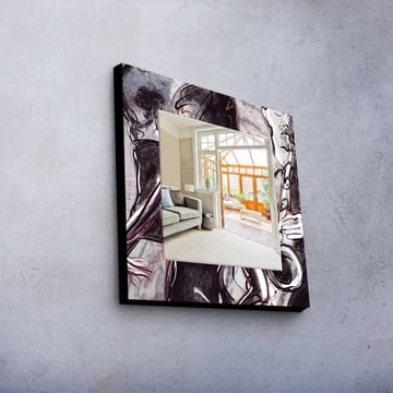 Dekorspeil 50x50 cm - Flerfarget - Interiør - Speil - Veggspeil