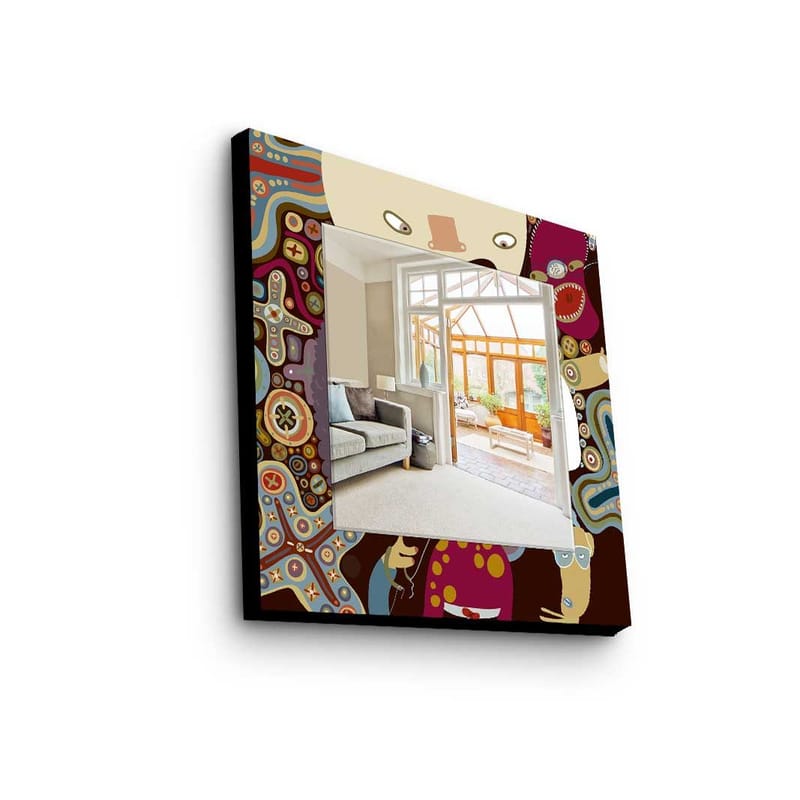 Dekorspeil 50x50 cm, Flerfarget