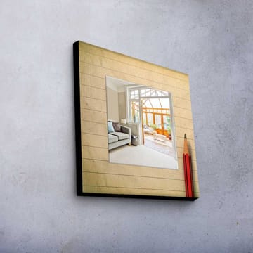 Dekorspeil 50x50 cm - Flerfarget - Interiør - Speil - Veggspeil