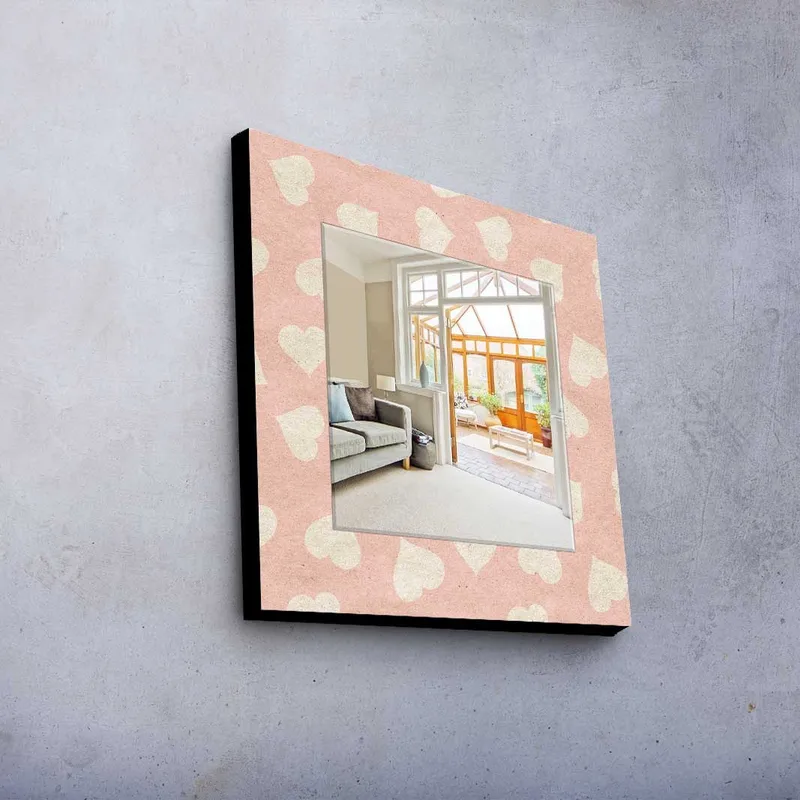 Dekorspeil 50x50 cm - Flerfarget - Interiør - Speil - Veggspeil