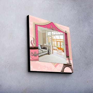 Dekorspeil 50x50 cm - Flerfarget - Interiør - Speil - Veggspeil