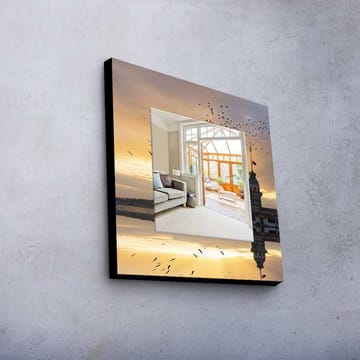 Dekorspeil 50x50 cm - Flerfarget - Interiør - Speil - Veggspeil