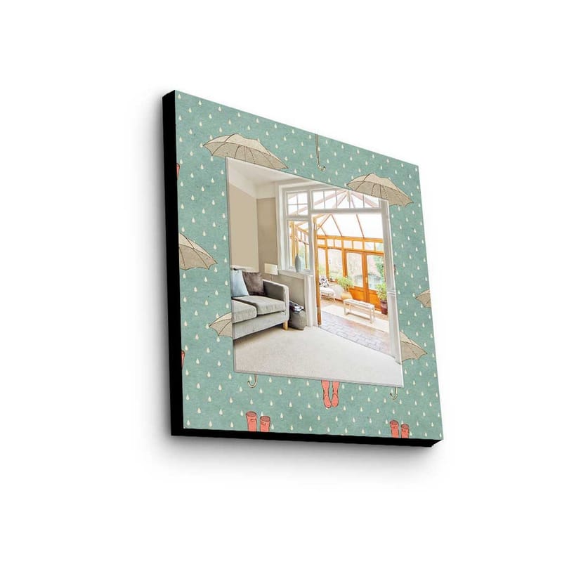 Dekorspeil 50x50 cm, Flerfarget