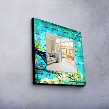 Dekorspeil 50x50 cm - Flerfarget - Interiør - Speil - Veggspeil