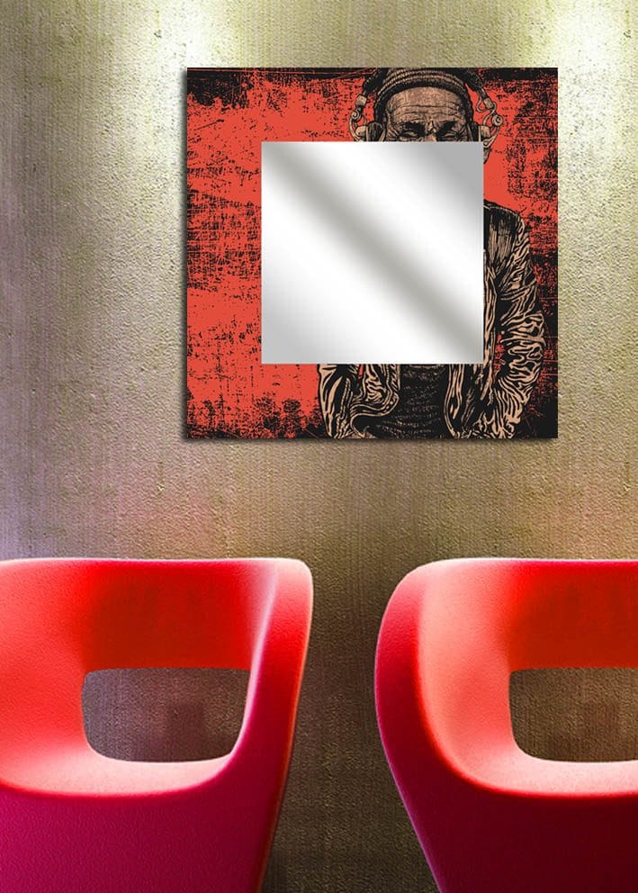 Dekorspeil 50x50 cm, Flerfarget